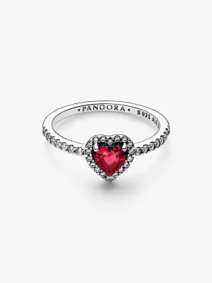 Anillo Pandora Timeless Corazón en Rosetón Plata