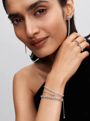 Pendiente Pandora Timeless Lazo en Plata 293544C01