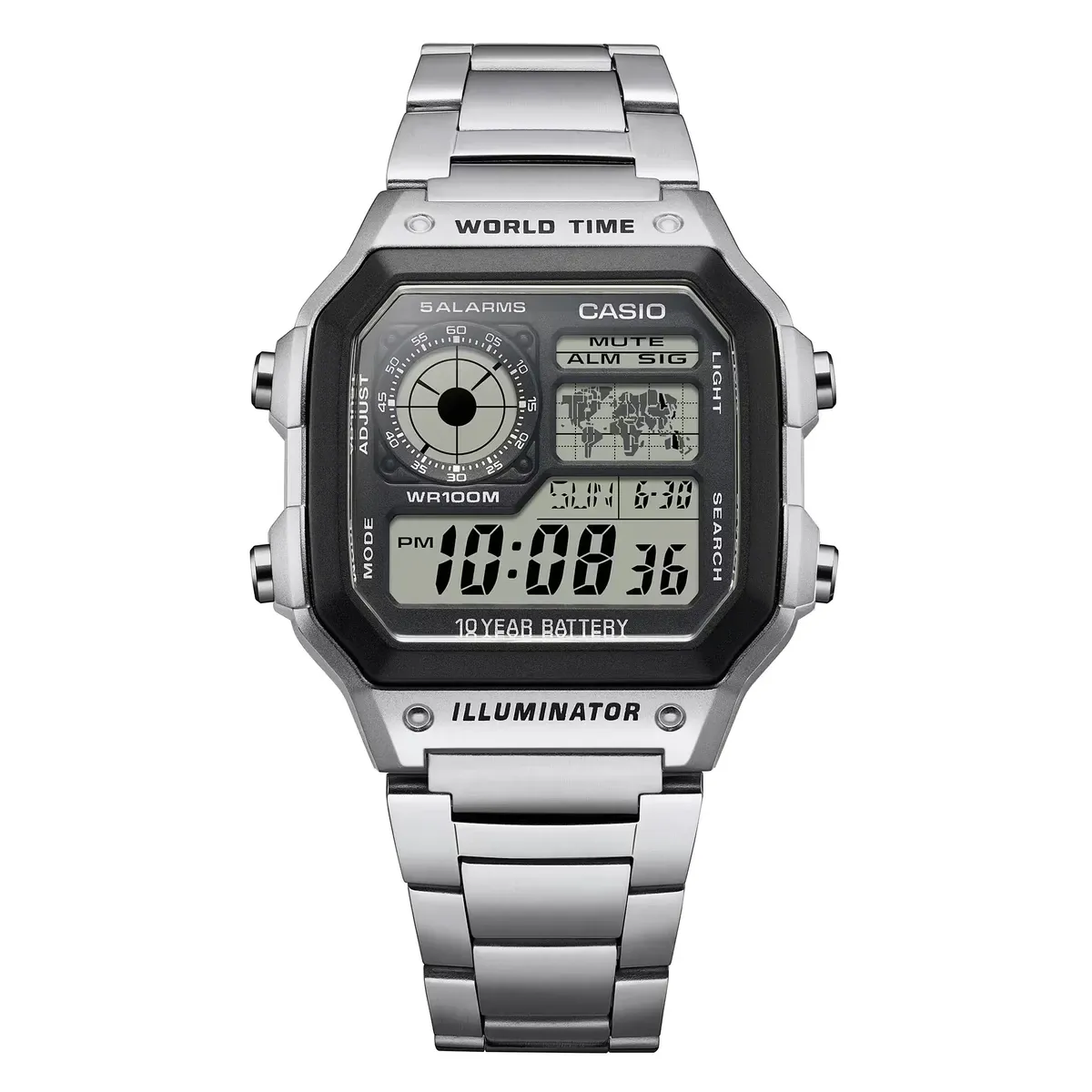 Reloj Casio mapamundi AE-1200WHD-1AVEF