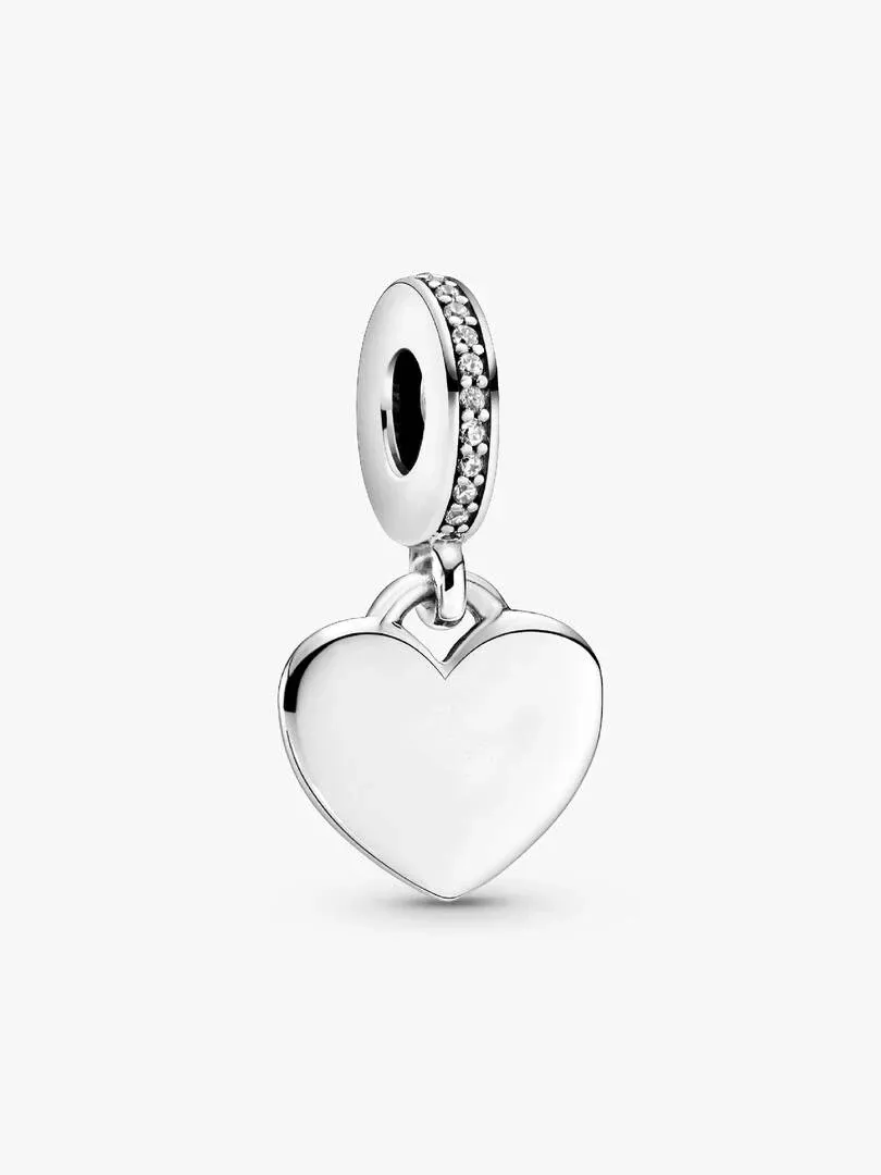 Conjunto de Regalo Collar con Colgante Etiqueta de Corazón Grabable