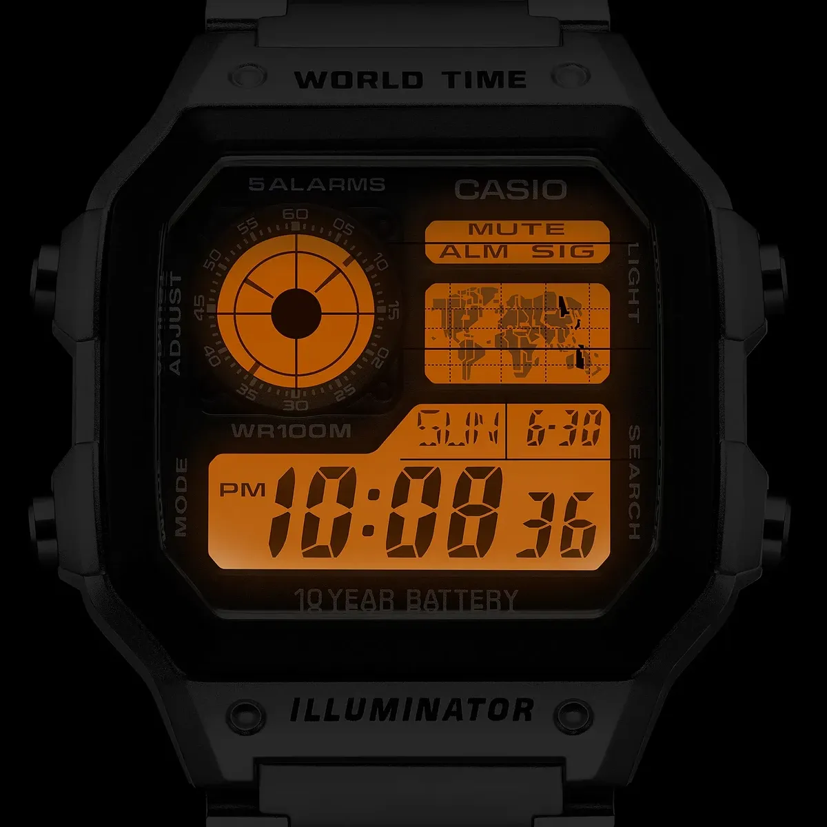 Reloj Casio mapamundi AE-1200WHD-1AVEF