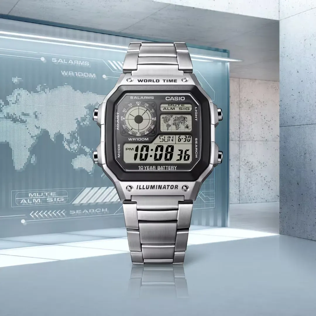 Reloj Casio mapamundi AE-1200WHD-1AVEF