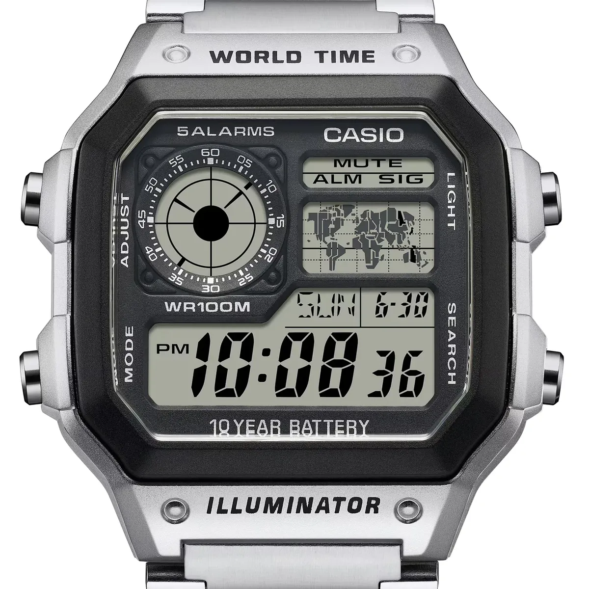 Reloj Casio mapamundi AE-1200WHD-1AVEF