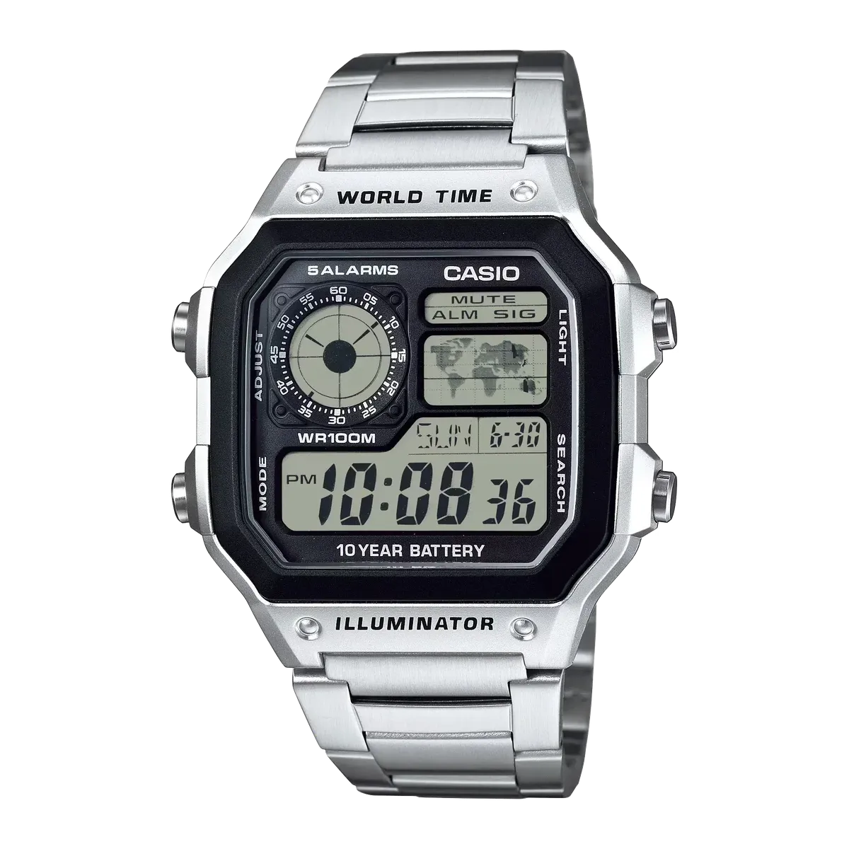 Reloj Casio mapamundi AE-1200WHD-1AVEF