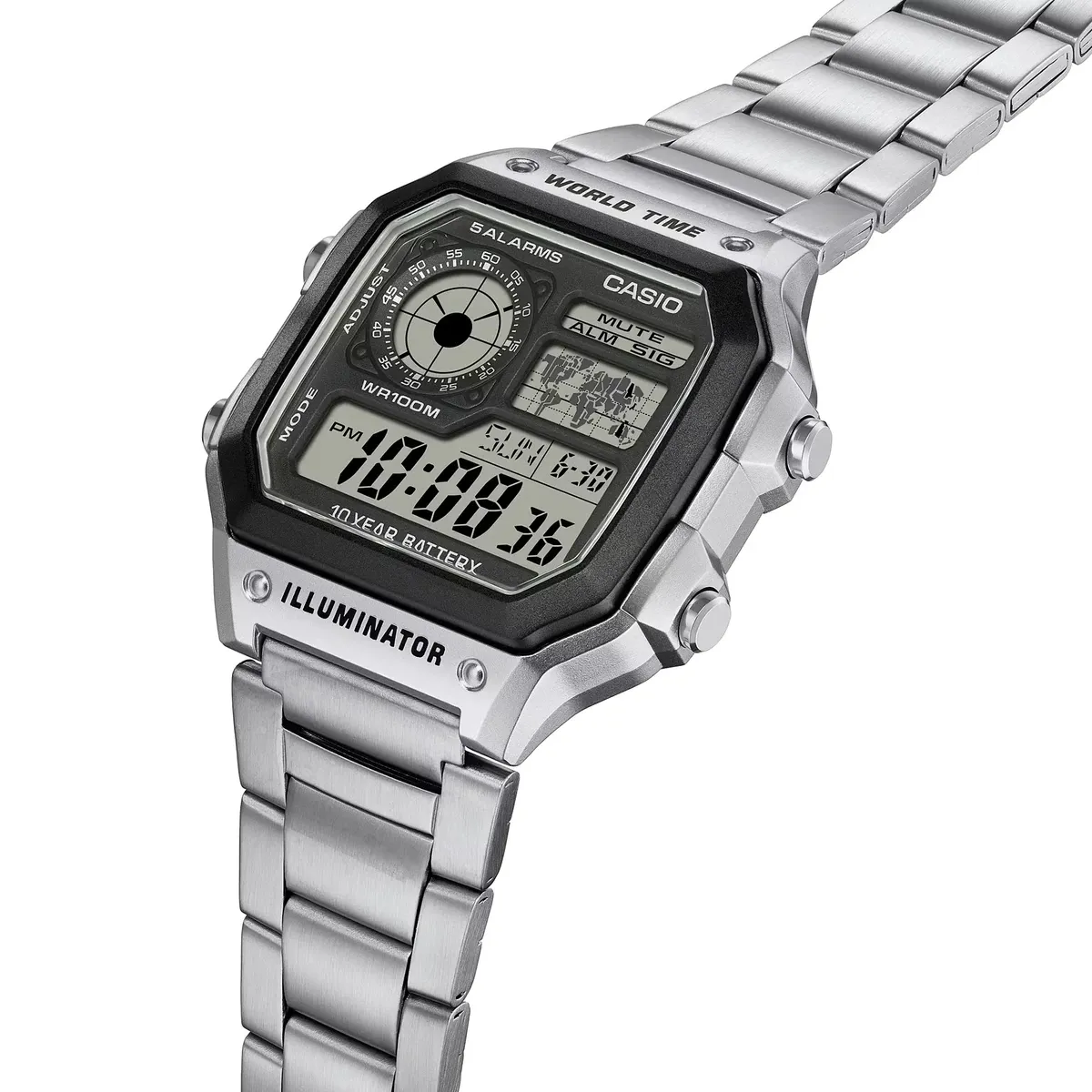 Reloj Casio mapamundi AE-1200WHD-1AVEF