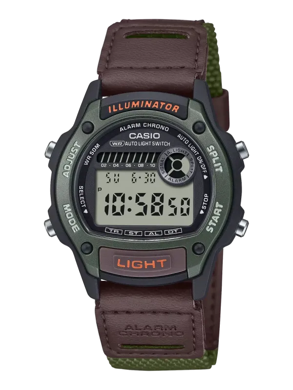 Reloj Casio verde oliva W-220HF-3AVEF